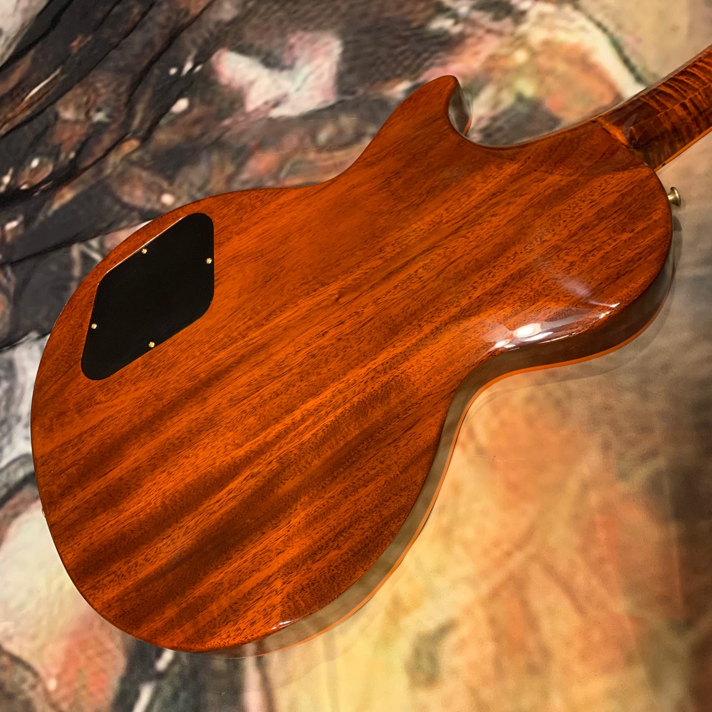 FLAMED NECK π·π! 2025 Gibson Custom Shop Les Paul Custom Axcess Orange Widow Burst Single Bridge Pickup No Inlays F Figured Black Ebony Fretboard M2M Made To Measure Flame Maple Top Gold Hardware Stopbar BurstBucker 3 ABR-1 Figured Maple Neck
