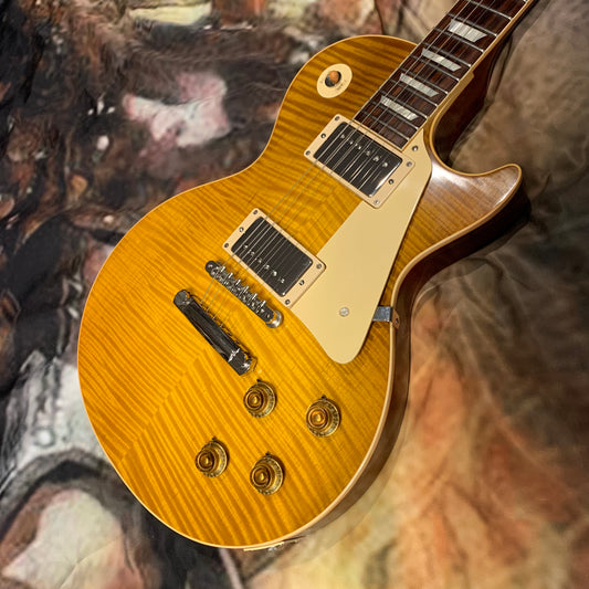 NUMBER ONE 🍁🔥🍋! 2015 Gibson Custom Shop Wildwood Spec True Historic Select '59 Les Paul Standard Reissue Vintage Dirty Lemon Burst Sunburst 2015 1959 ‘59 R9 Limited Edition Figured F Flame Top CustomBuckers Vintage Gloss Ace Frehley Signature Vibes