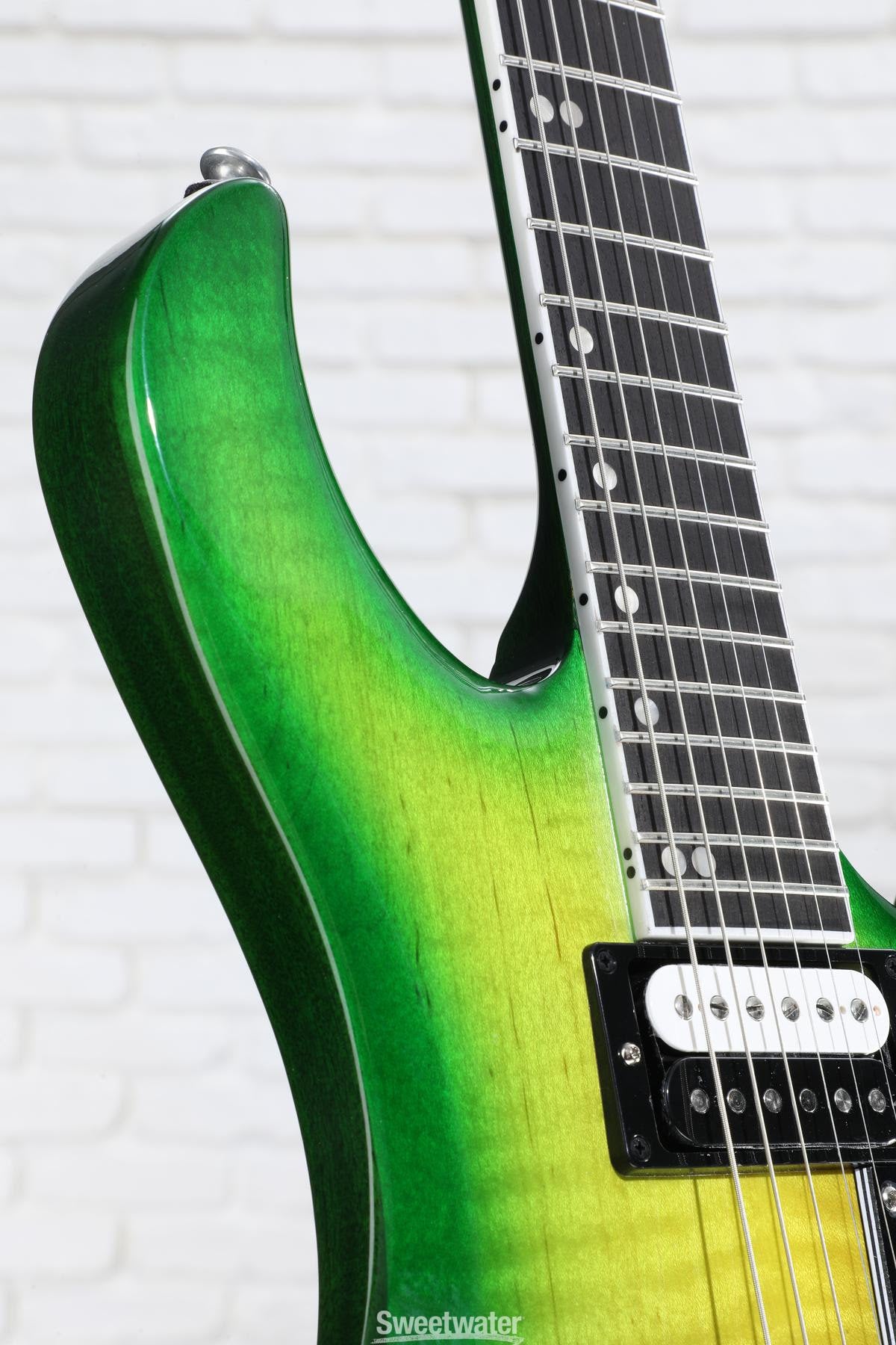 IGUANA 🦎🔥! 2024 Gibson USA Victory Figured Top Reissue Iguana Burst Trans Green Flamed Maple ‘80s Tribute Pickups 24 Fret Stopbar Coil Split 25.5” Scale Compound Radius Black Ebony Fretboard SlimTaper Neck Explorer Headstock Full Gloss Finish