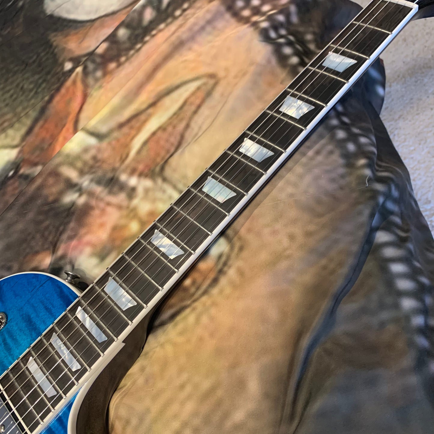 KILLER 😲🌊! 2024 Gibson USA Les Paul Modern Figured Cobalt Burst Ocean Water Blue Blueberry Ebony Fretboard Modern Standard Locking Grover Tuners Chrome Hardware AAA Premium Plus Top Axcess Heel Coil Tap Phase Inversion BurstBucker Pro Pickups