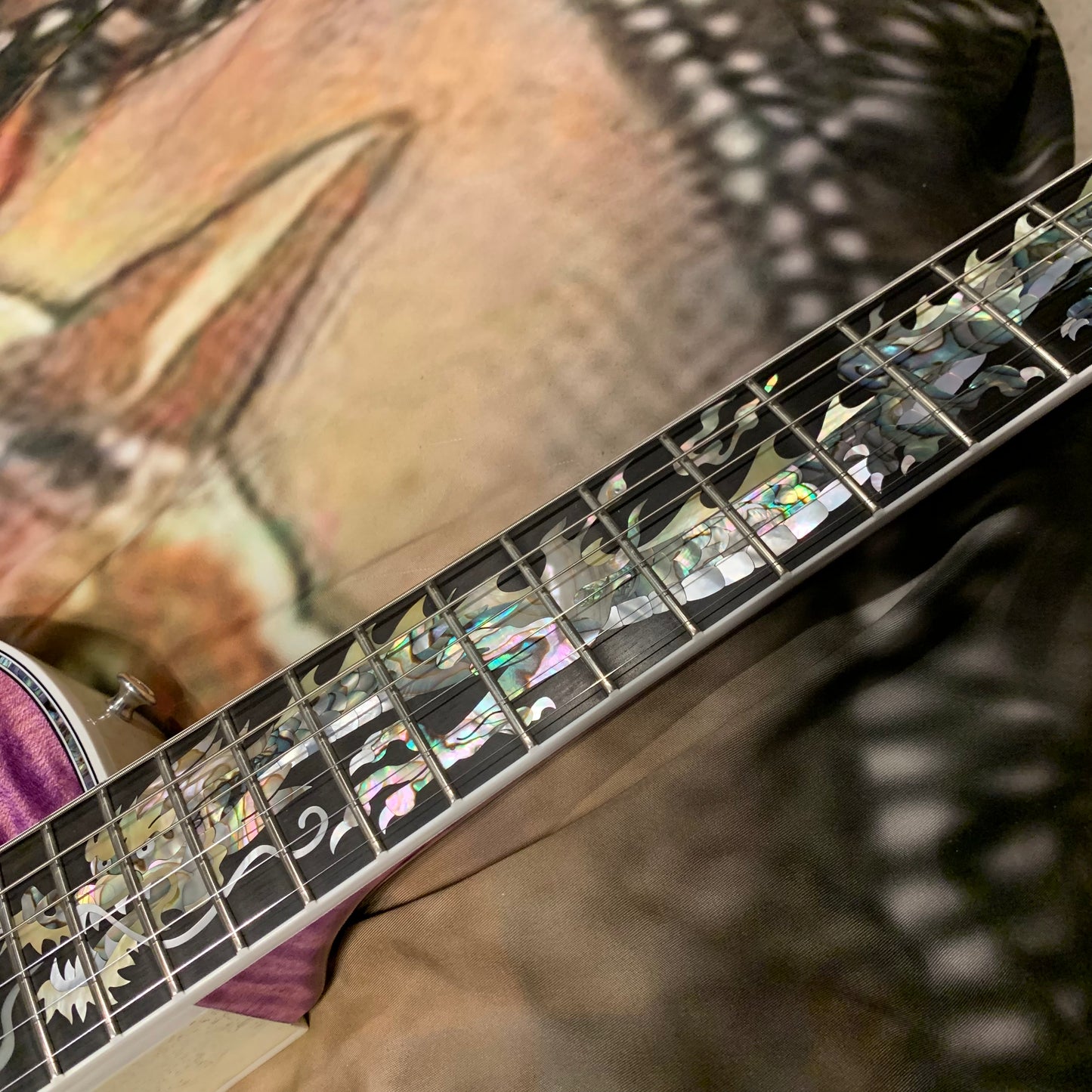 DRAGON 🐉🐲! 2025 Gibson Custom Shop Les Paul Dragon Purple Denim Blue Trans Violet Pink Flame Top TV White Ebony Classic White CustomBuckers M2M Made To Measure Ultima PRS Modern Supreme Burst Abalone Master Artisan Collector’s Limited Edition Figured