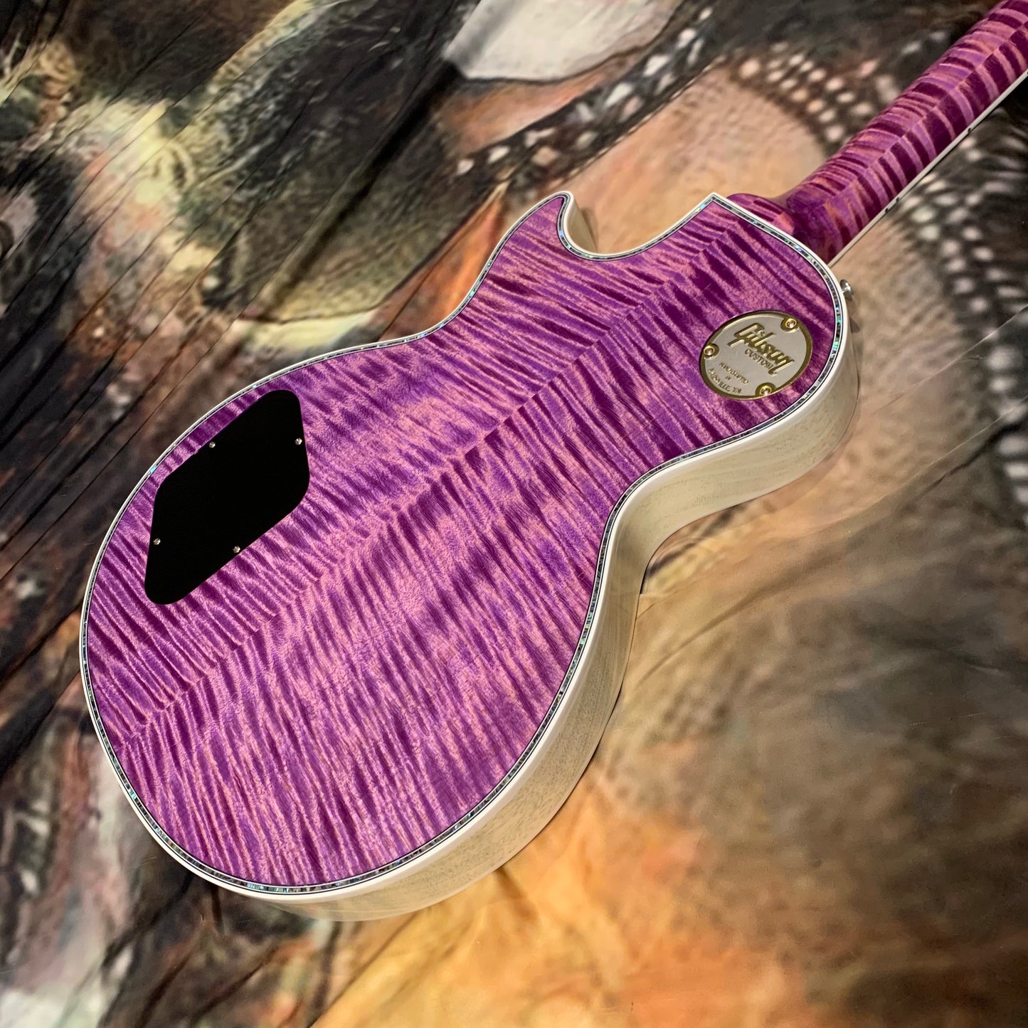 DRAGON 🐉🐲! 2025 Gibson Custom Shop Les Paul Dragon Purple Denim Blue Trans Violet Pink Flame Top TV White Ebony Classic White CustomBuckers M2M Made To Measure Ultima PRS Modern Supreme Burst Abalone Master Artisan Collector’s Limited Edition Figured