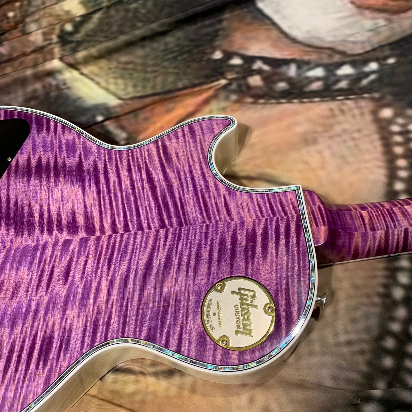 DRAGON 🐉🐲! 2025 Gibson Custom Shop Les Paul Dragon Purple Denim Blue Trans Violet Pink Flame Top TV White Ebony Classic White CustomBuckers M2M Made To Measure Ultima PRS Modern Supreme Burst Abalone Master Artisan Collector’s Limited Edition Figured