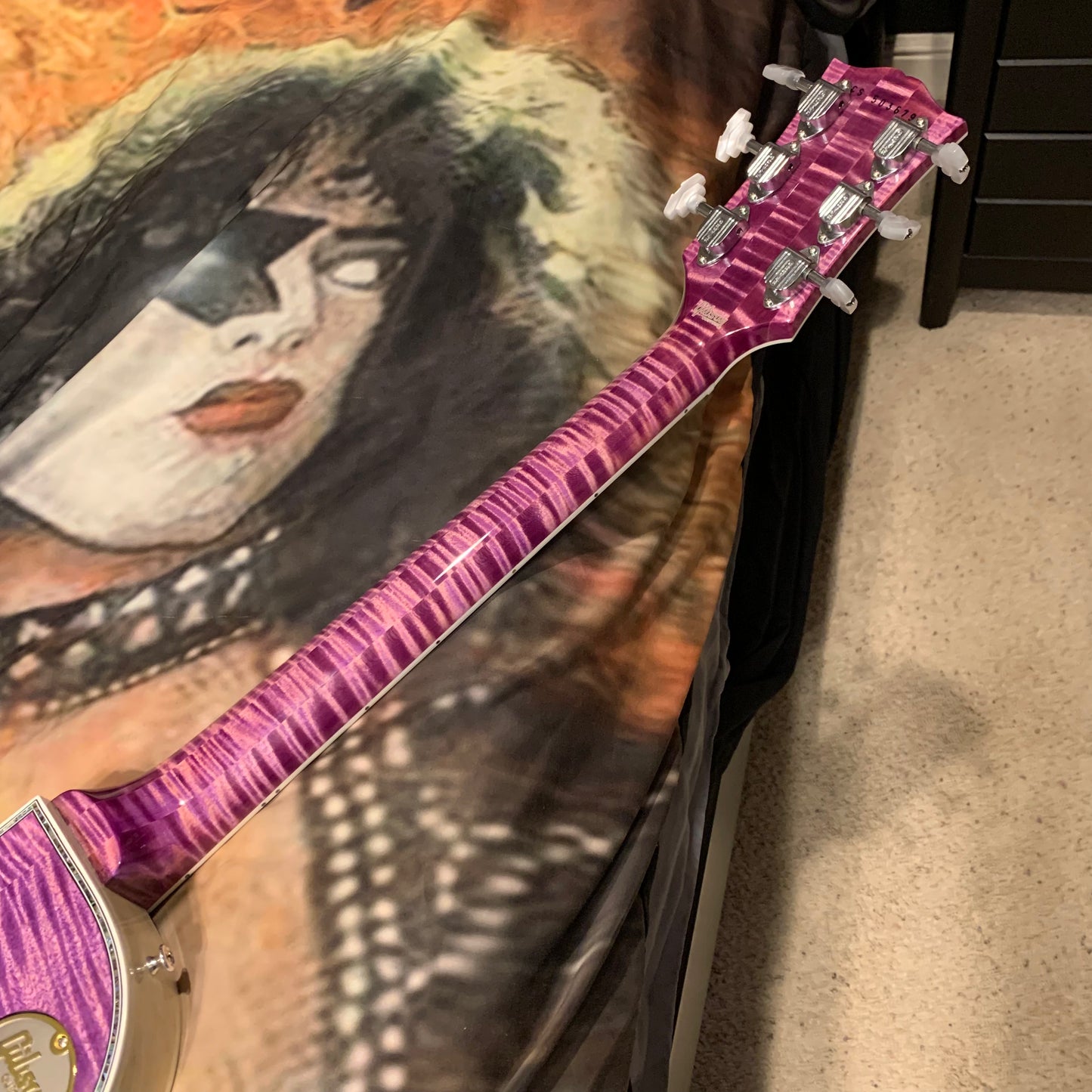 DRAGON 🐉🐲! 2025 Gibson Custom Shop Les Paul Dragon Purple Denim Blue Trans Violet Pink Flame Top TV White Ebony Classic White CustomBuckers M2M Made To Measure Ultima PRS Modern Supreme Burst Abalone Master Artisan Collector’s Limited Edition Figured
