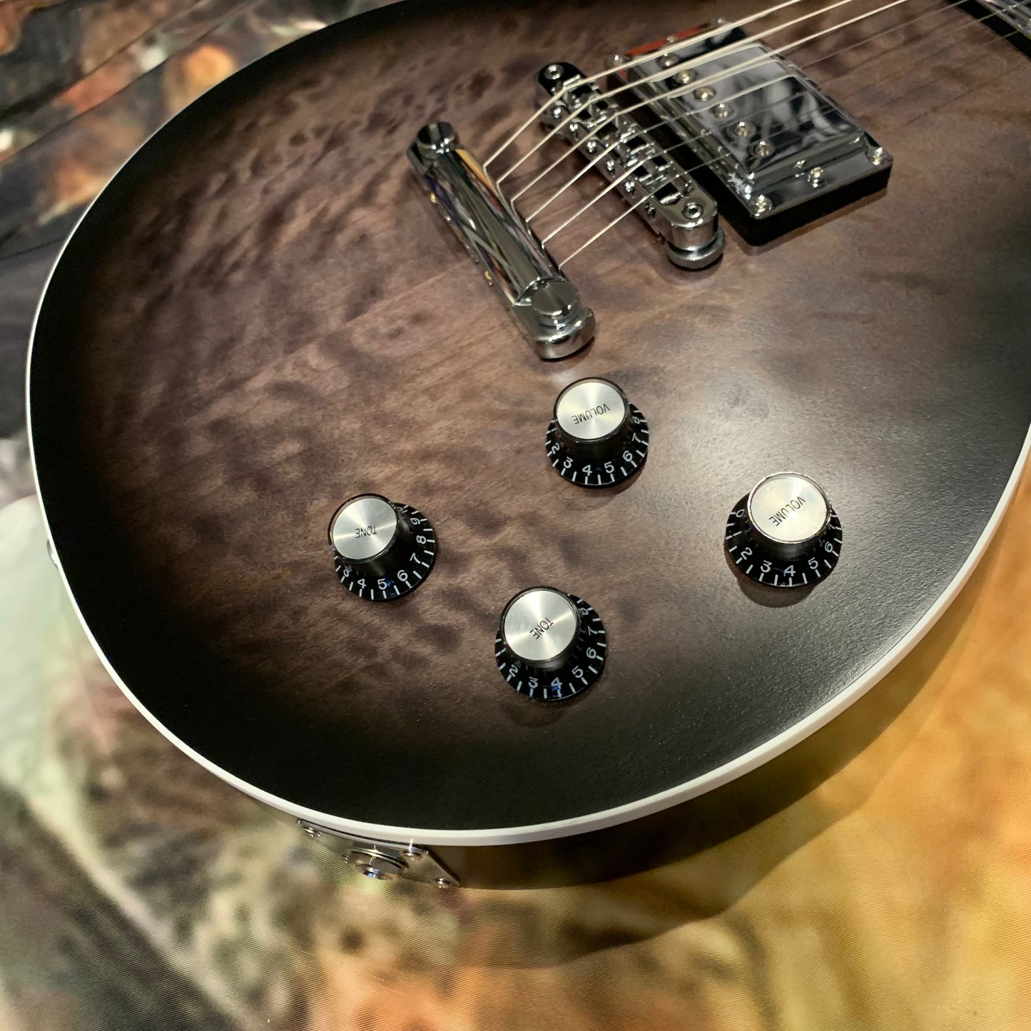 LAMB OF GOD 🐑! 2025 Gibson Mark Morton Signature Les Paul Modern Quilt Translucent Ebony Burst Satin Limited Edition Standard Black Faded Matte Finish Ebony Fretboard Chrome Hardware Exclusive Gibson USA Pickups Axcess F Figured Q Quilt Top