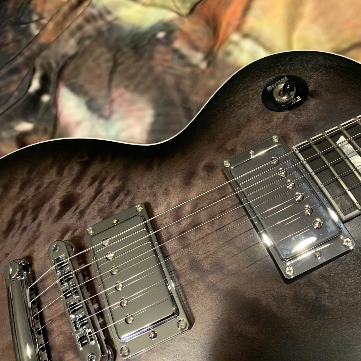 LAMB OF GOD 🐑! 2025 Gibson Mark Morton Signature Les Paul Modern Quilt Translucent Ebony Burst Satin Limited Edition Standard Black Faded Matte Finish Ebony Fretboard Chrome Hardware Exclusive Gibson USA Pickups Axcess F Figured Q Quilt Top