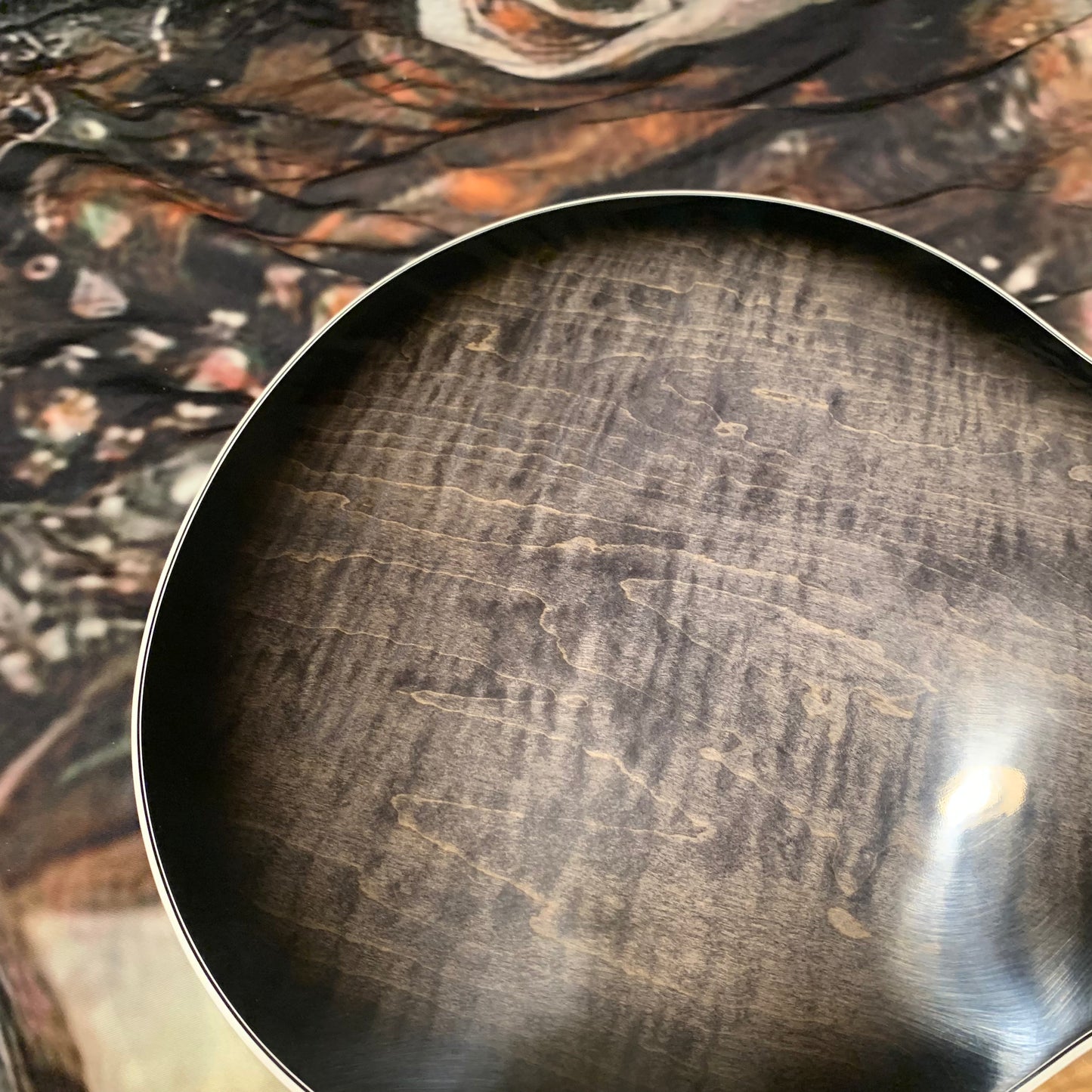 COBRA BURST 🐍! 2026 Gibson Custom Shop Gary Clark Jr. Signature ES-355 Translucent Ebony Black Silver Burst Trans Silverburst VOS Limited Edition Ebony Fretboard Nickel Mono Varitone Exclusive CustomBucker Pickups Modern F Figured Q Quilt Maple B7 Bigsby