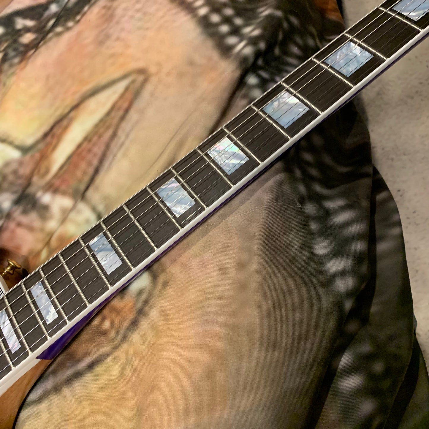 EXOTIC 🦄💋! 2026 Gibson Custom Shop Les Paul Custom Axcess Neon Burst AAA F Figured Flamed Desert Sunset Trans Pink Purple Violet Black Ebony Fretboard Full Gloss ‘57 Classic M2M Made To Measure Bengal Burst ABR-1 Stopbar PRS Orianthi Blooming Lotus Glow