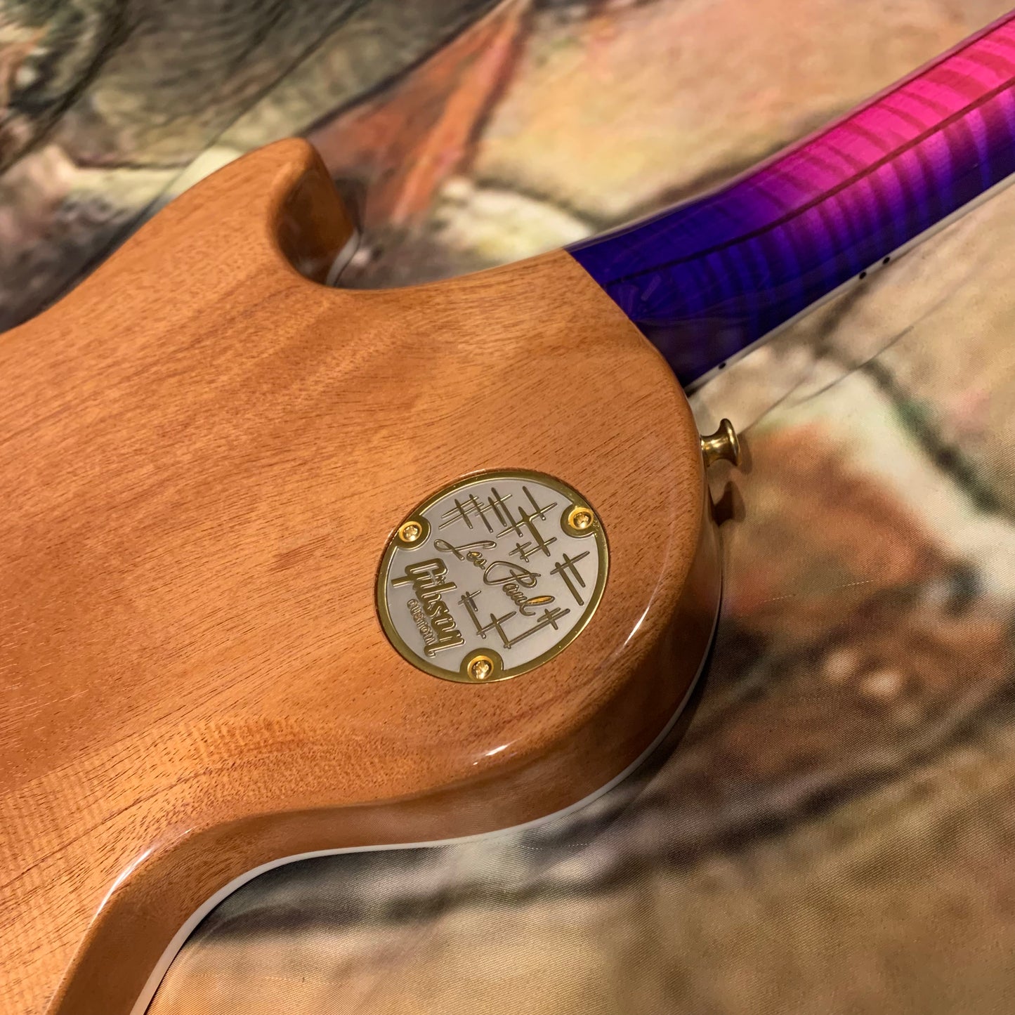 EXOTIC 🦄💋! 2026 Gibson Custom Shop Les Paul Custom Axcess Neon Burst AAA F Figured Flamed Desert Sunset Trans Pink Purple Violet Black Ebony Fretboard Full Gloss ‘57 Classic M2M Made To Measure Bengal Burst ABR-1 Stopbar PRS Orianthi Blooming Lotus Glow