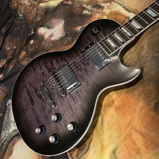 LAMB OF GOD 🐑! 2025 Gibson Mark Morton Signature Les Paul Modern Quilt Translucent Ebony Burst Satin Limited Edition Standard Black Faded Matte Finish Ebony Fretboard Chrome Hardware Exclusive Gibson USA Pickups Axcess F Figured Q Quilt Top