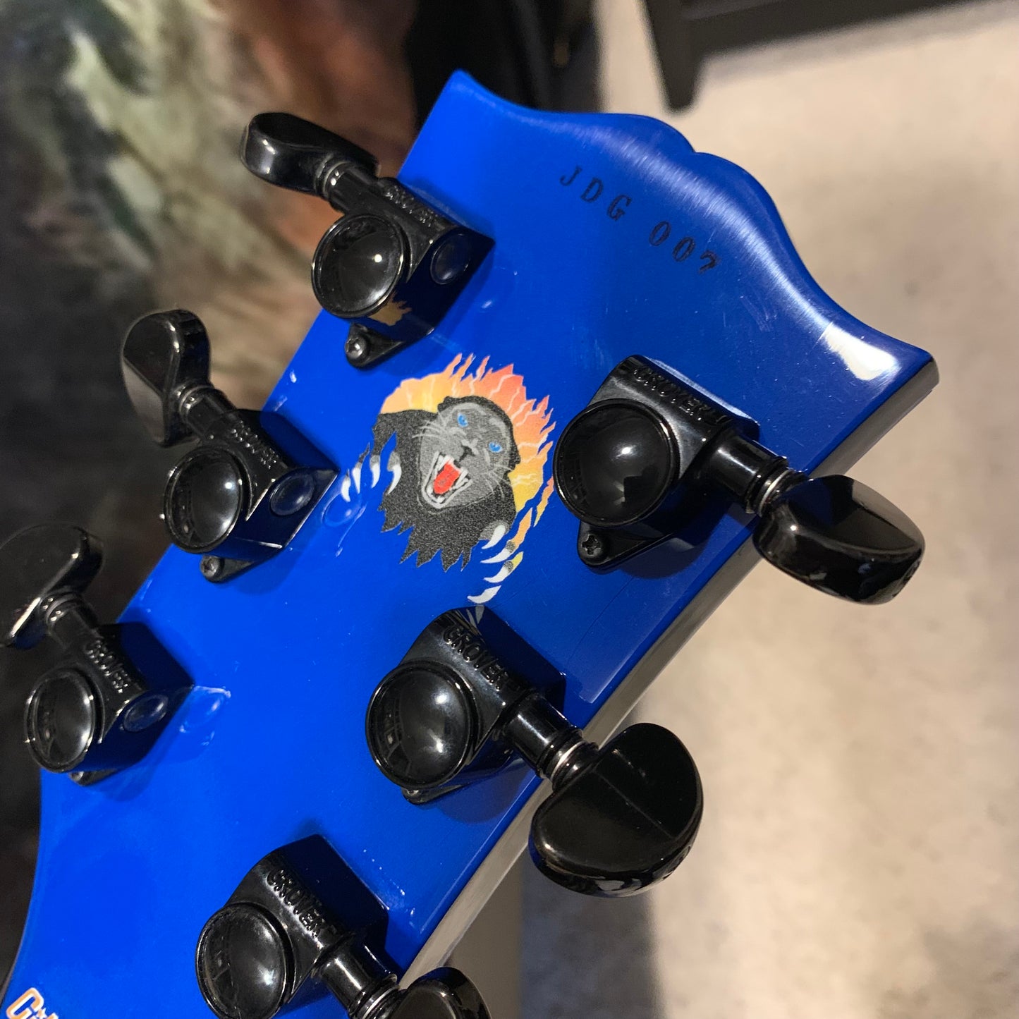STINGER 🐈🕷️! 2015 Gibson Custom Shop Les Paul Custom Quilt Top M2M Made To Measure Blue Widow Burst Trans Aqua Black Fretboard Bare Knuckel Juggernaut Blackout Special Order Figured F Q 5A 7A Abalone Inlay Blueberry Cobalt