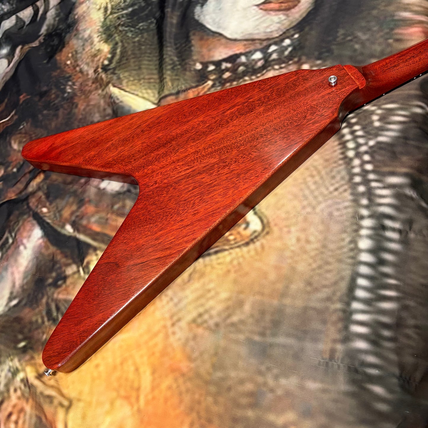 MEDALLION 🏅! 2026 Gibson Custom Shop '71 Medallion Flying V Limited Edition Reissue RI Faded Cherry Red VOS LE 1971 Standard Norlin Era T Top Humbucker Pickups Mahogany Body Neck Construction ABR-1 Bridge Chrome Hardware Cream Plastics