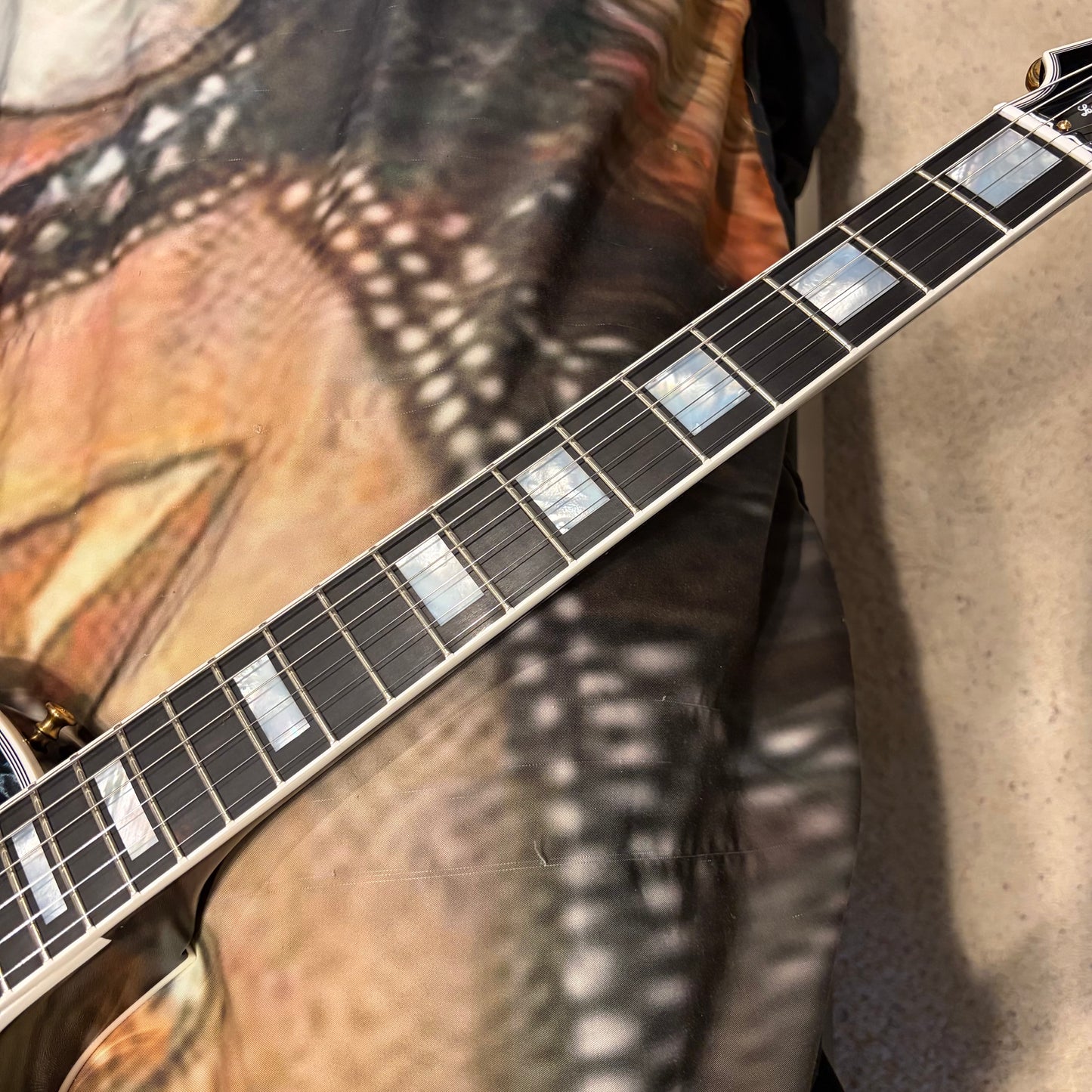 QUILT 👵! 2025 Gibson Custom Shop Les Paul Custom 7A Quilt Top M2M Made To Measure Northen Lights Ebony Fretboard Special Order Figured F Q 5A 7A 1960 V2 Neck Nordic Blue Blueberry Cobalt Trans Aqua Custombucker Pickups Gold Hardware Full Gloss