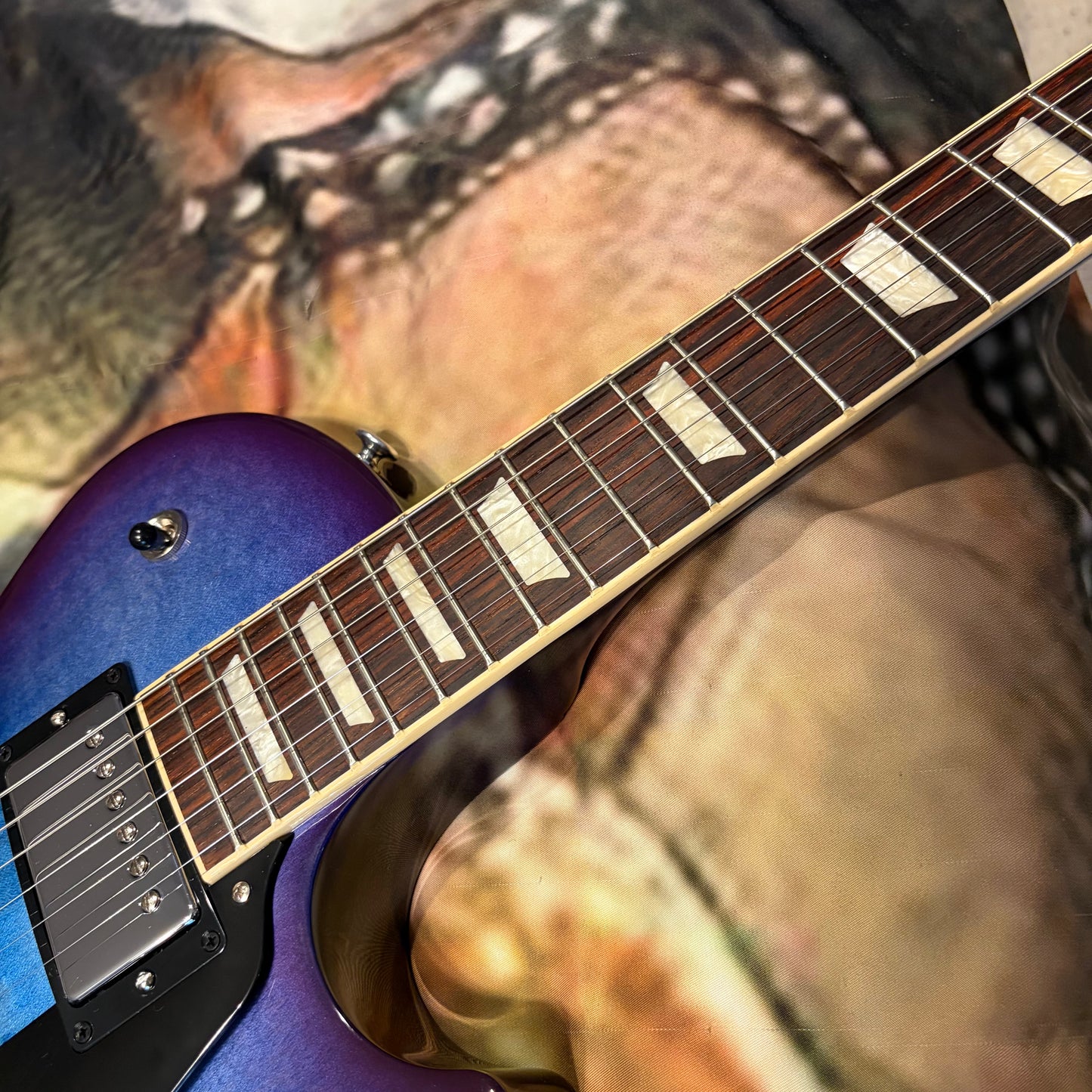 BLUEBERRY 🫐! 2025 Gibson USA Les Paul Studio Blueberry Burst Plain Top Rosewood Fretboard Slim Taper Neck Profile Ocean Blue Blueberry Cobalt Trans Aqua BurstBucker Pro Pickups Chrome Hardware Full Gloss Standard Binding Coil Taps