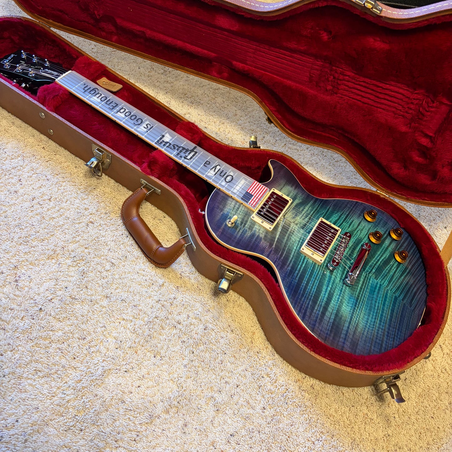 BLUEBERRY 🫐! 2017 Gibson USA Les Paul Standard T Blueberry Burst Flame Top Figured AAA Rosewood Fretboard Ocean Blue Blueberry Cobalt Trans Aqua Purple Violet BurstBucker Pro Pickups Chrome Hardware Full Gloss Modern High Performance HP
