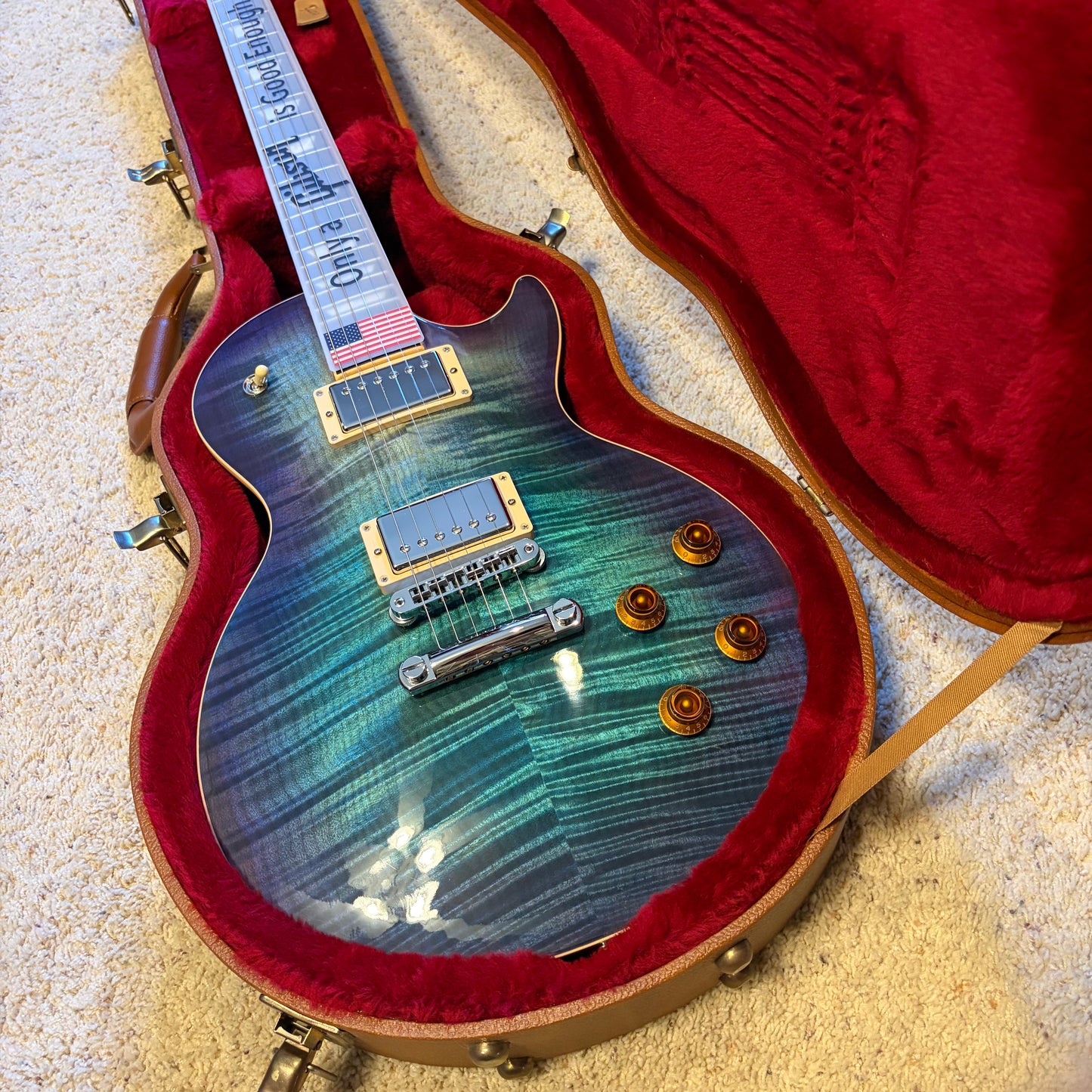 BLUEBERRY 🫐! 2017 Gibson USA Les Paul Standard T Blueberry Burst Flame Top Figured AAA Rosewood Fretboard Ocean Blue Blueberry Cobalt Trans Aqua Purple Violet BurstBucker Pro Pickups Chrome Hardware Full Gloss Modern High Performance HP