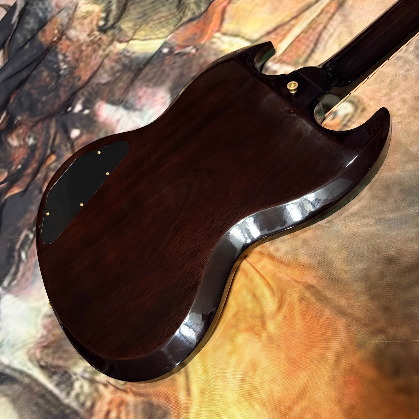 FREAKY 👽! 2025 Gibson Custom Shop M2M 1961 SG Les Paul Standard Teal Green Fade Emerald Burst ‘61 Reissue Figured Flamed Maple Top Stopbar Dark Brown Walnut Back Split Diamond Inlays Gold Hardware CustomBuckers Made To Measure Modern Supreme Elegant