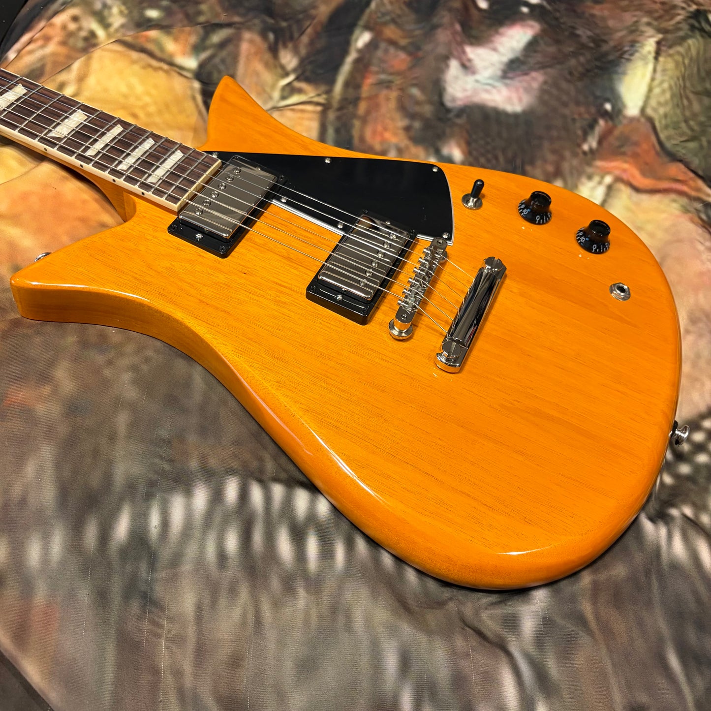 ORIGINAL 👽! 2026 Gibson USA Theodore Standard Antique Natural Amber Trans Reissue Plain Mahogany Body Stopbar Dark Brown Rosewood Fretboard Trapezoid Inlays Nickel Hardware ‘57 Classic Plus Original Collection 1957 ‘57 Ted McCarty Designer Reissue